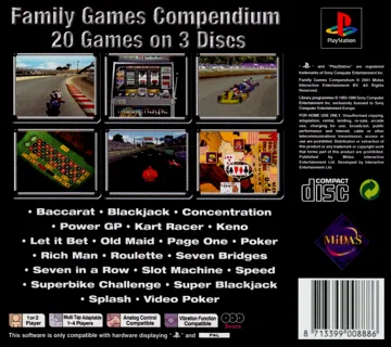 Family Games Compendium (EU) box cover back